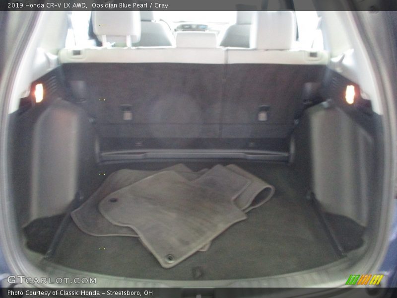 Obsidian Blue Pearl / Gray 2019 Honda CR-V LX AWD
