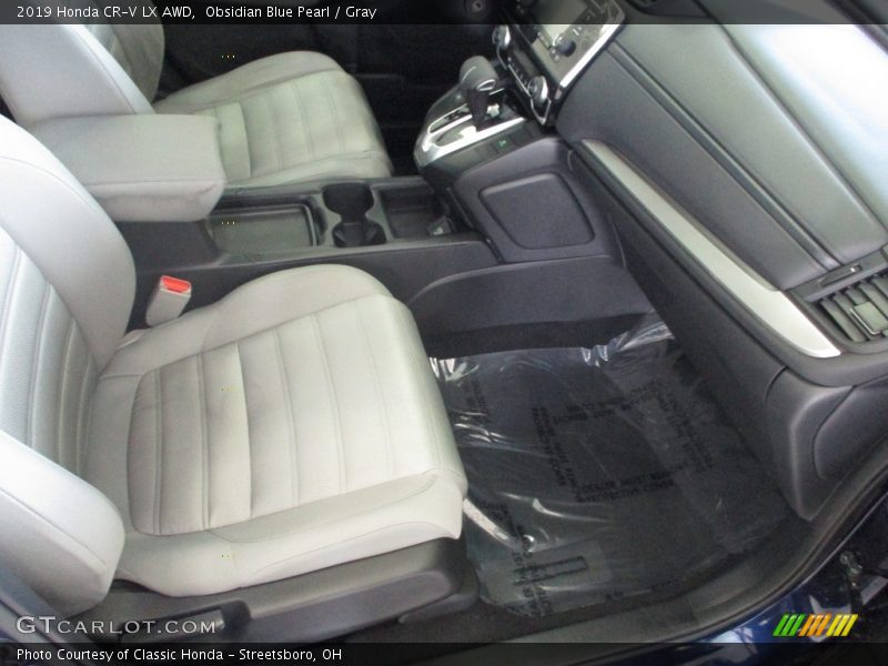 Obsidian Blue Pearl / Gray 2019 Honda CR-V LX AWD