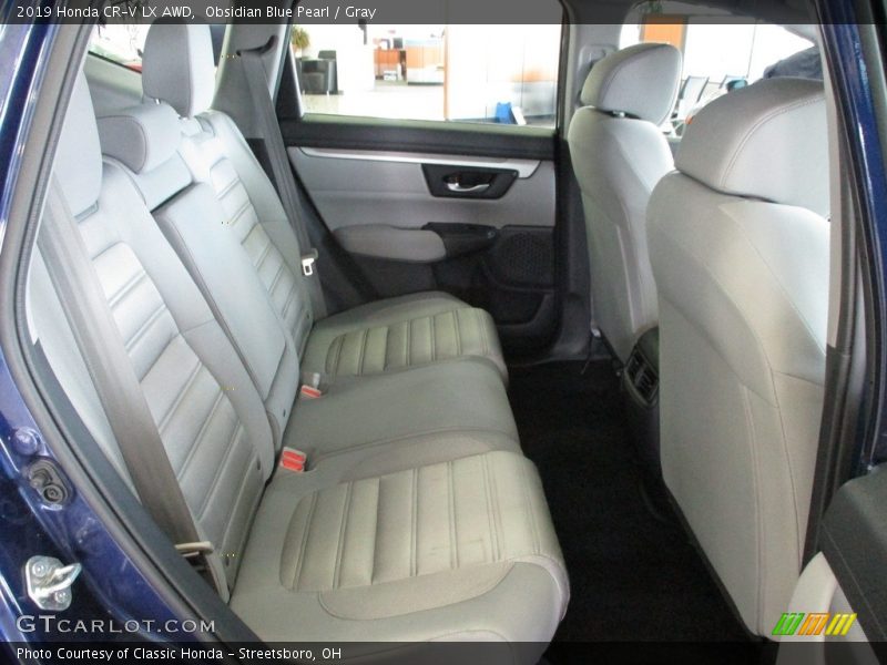 Obsidian Blue Pearl / Gray 2019 Honda CR-V LX AWD
