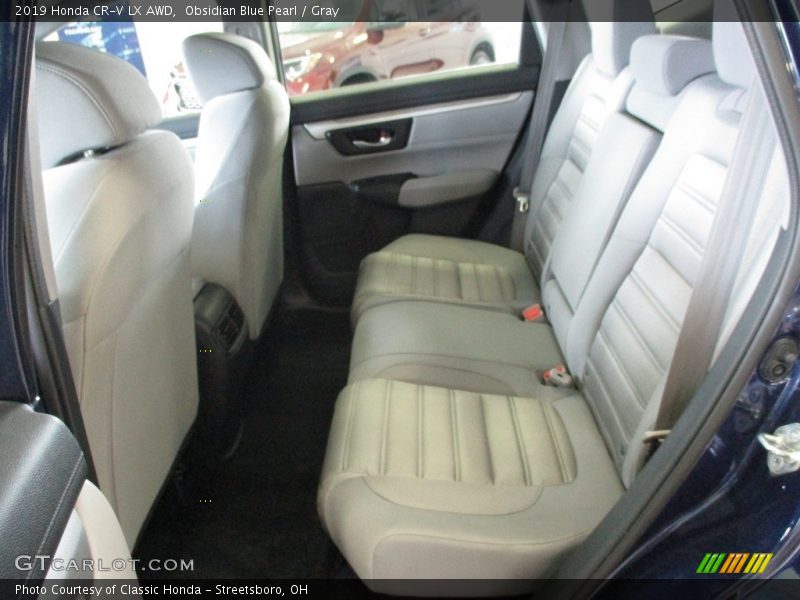 Obsidian Blue Pearl / Gray 2019 Honda CR-V LX AWD