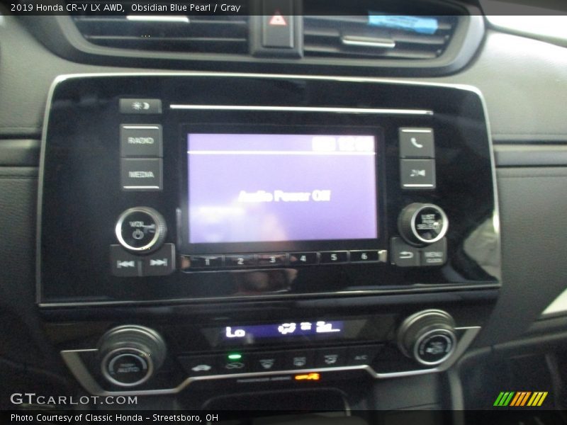 Obsidian Blue Pearl / Gray 2019 Honda CR-V LX AWD