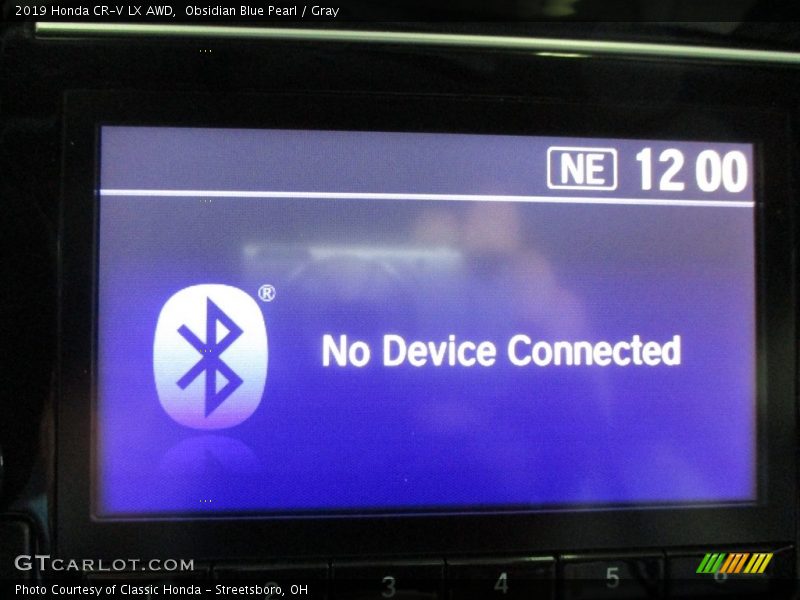 Obsidian Blue Pearl / Gray 2019 Honda CR-V LX AWD