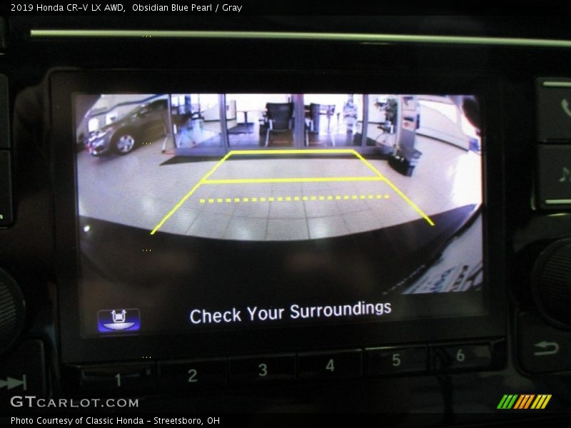 Obsidian Blue Pearl / Gray 2019 Honda CR-V LX AWD