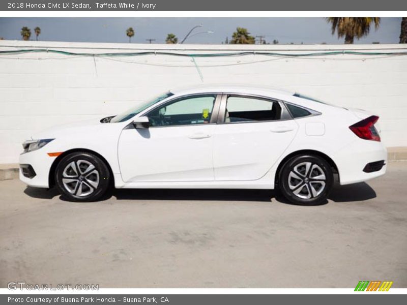 Taffeta White / Ivory 2018 Honda Civic LX Sedan