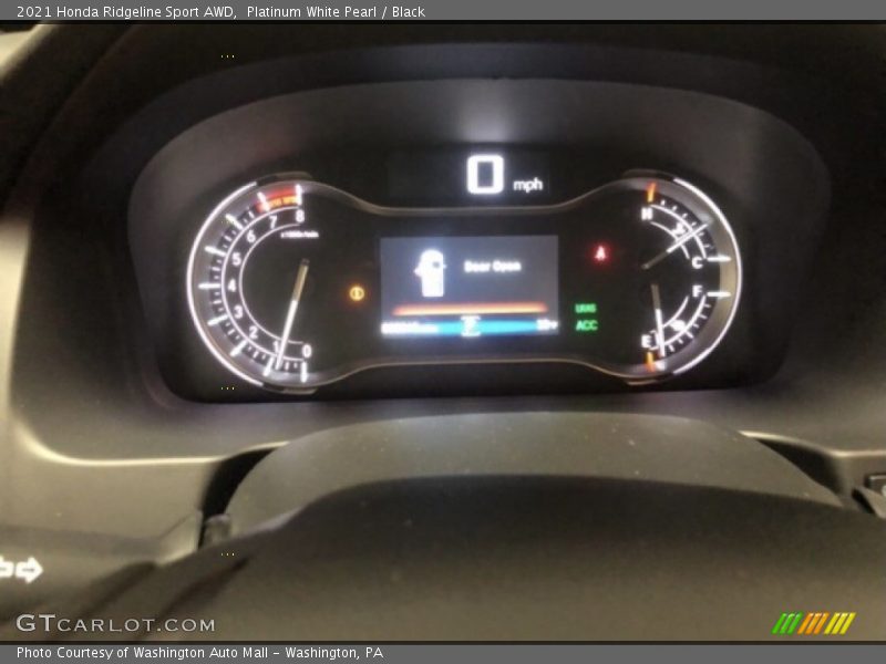 Platinum White Pearl / Black 2021 Honda Ridgeline Sport AWD