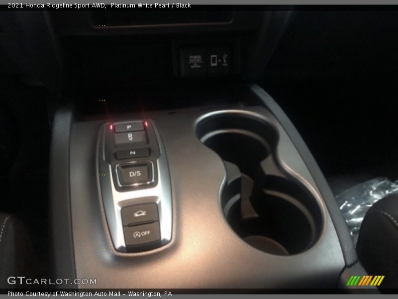 Platinum White Pearl / Black 2021 Honda Ridgeline Sport AWD