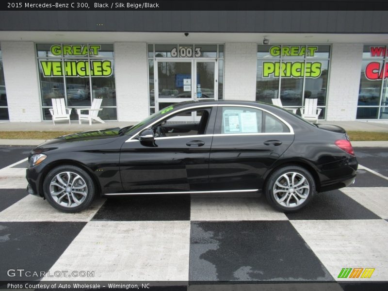 Black / Silk Beige/Black 2015 Mercedes-Benz C 300