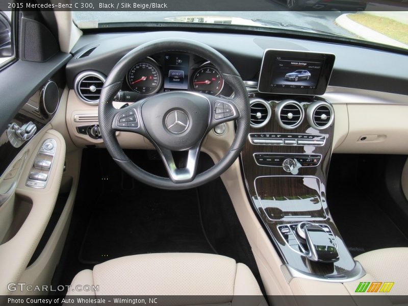 Black / Silk Beige/Black 2015 Mercedes-Benz C 300