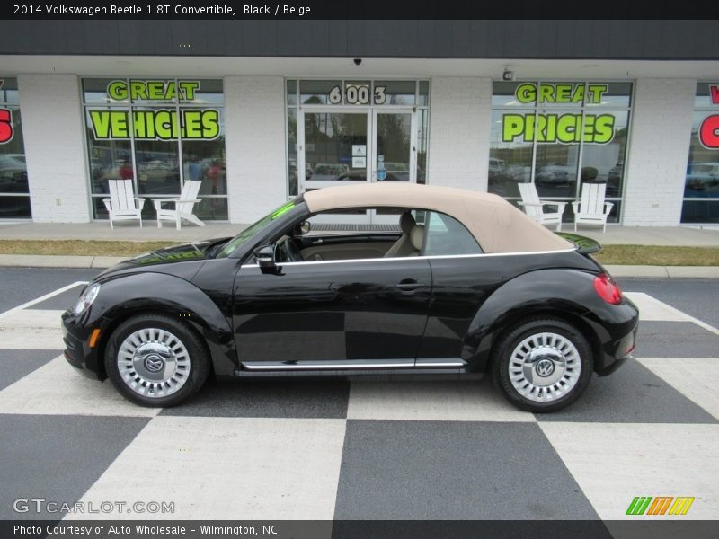 Black / Beige 2014 Volkswagen Beetle 1.8T Convertible