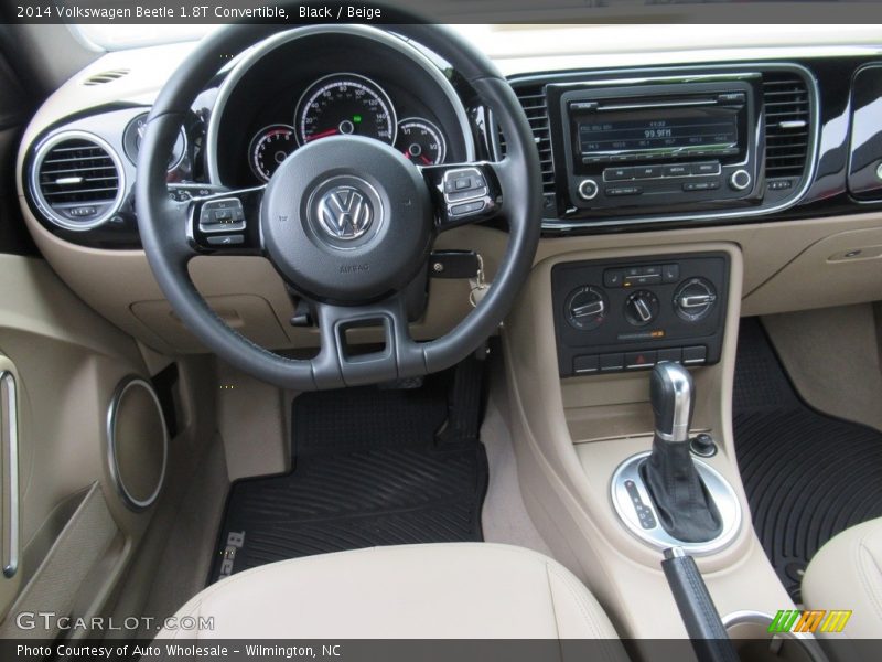 Black / Beige 2014 Volkswagen Beetle 1.8T Convertible