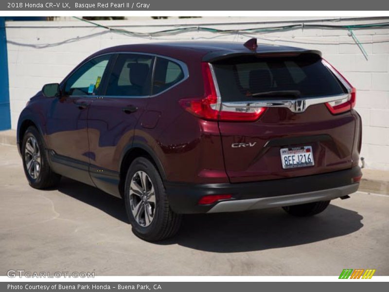 Basque Red Pearl II / Gray 2018 Honda CR-V LX