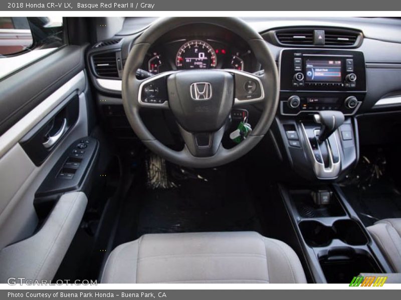Basque Red Pearl II / Gray 2018 Honda CR-V LX