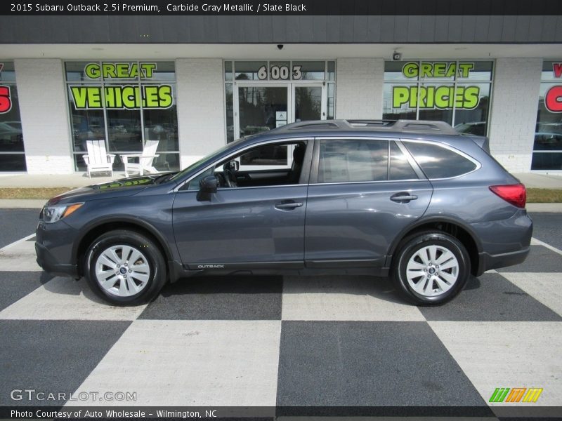 Carbide Gray Metallic / Slate Black 2015 Subaru Outback 2.5i Premium