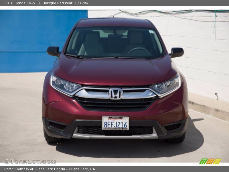 Basque Red Pearl II / Gray 2018 Honda CR-V LX