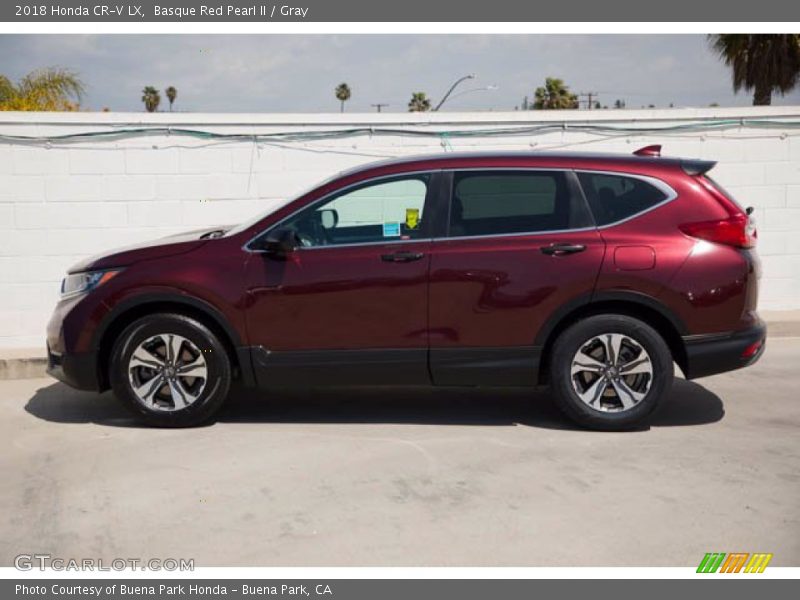Basque Red Pearl II / Gray 2018 Honda CR-V LX