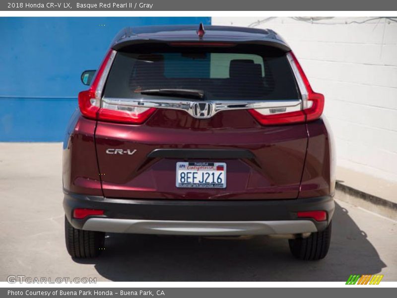 Basque Red Pearl II / Gray 2018 Honda CR-V LX