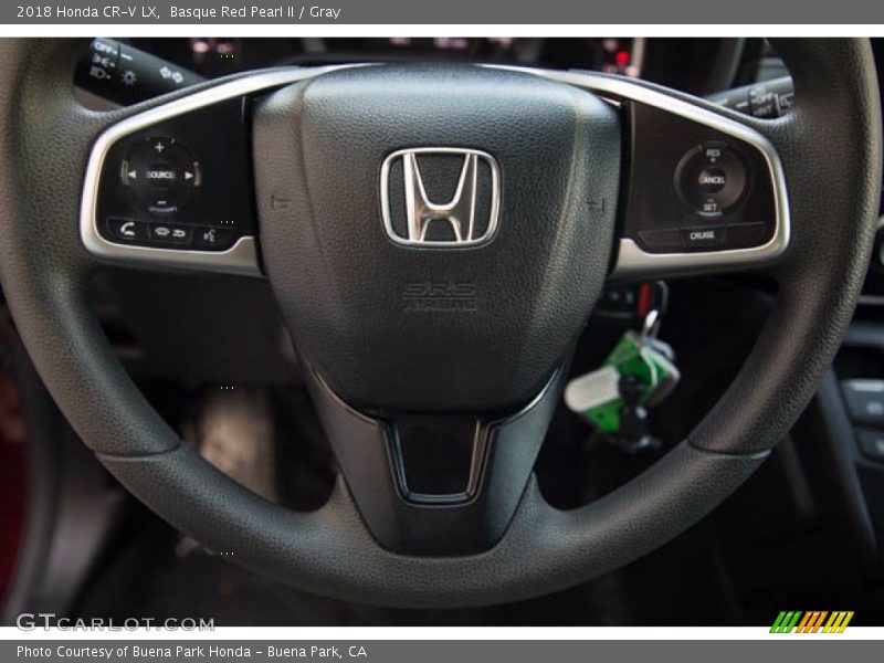 Basque Red Pearl II / Gray 2018 Honda CR-V LX