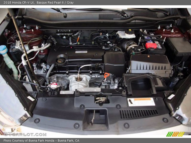 Basque Red Pearl II / Gray 2018 Honda CR-V LX