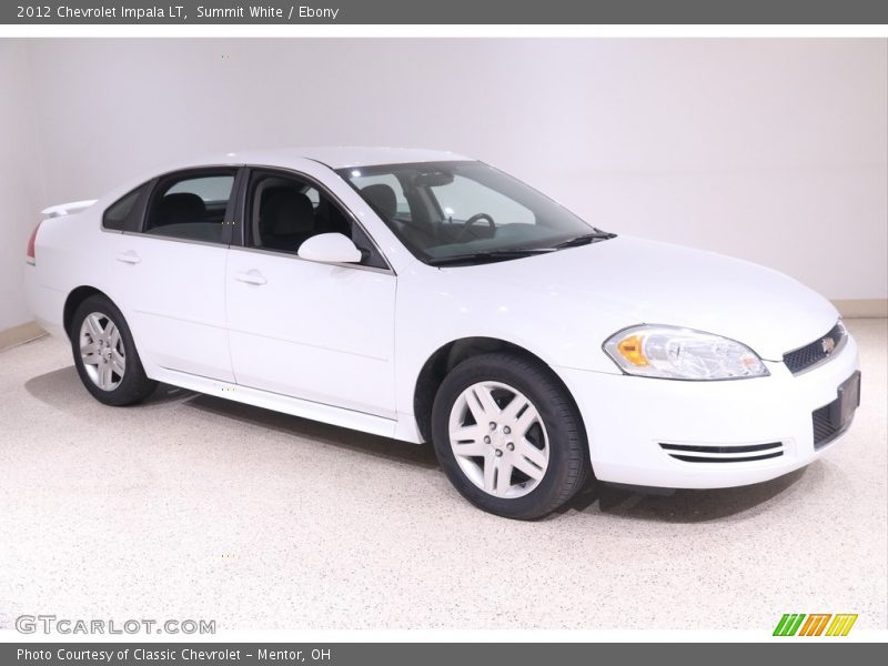 Summit White / Ebony 2012 Chevrolet Impala LT