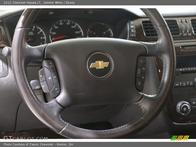 Summit White / Ebony 2012 Chevrolet Impala LT