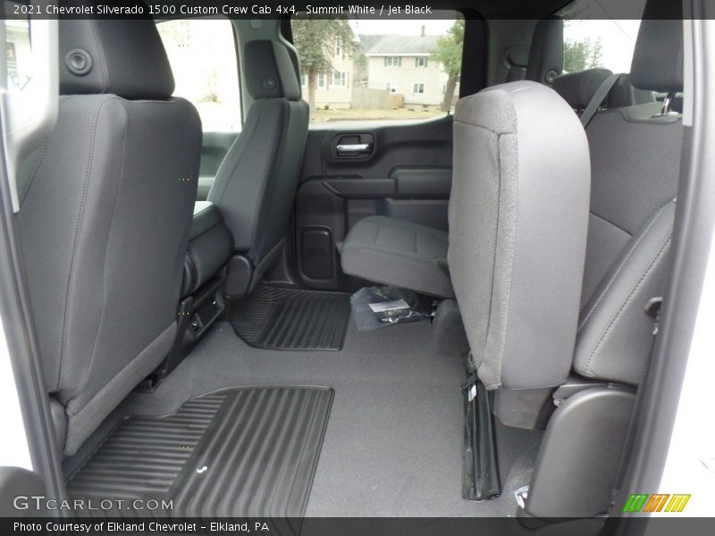 Summit White / Jet Black 2021 Chevrolet Silverado 1500 Custom Crew Cab 4x4