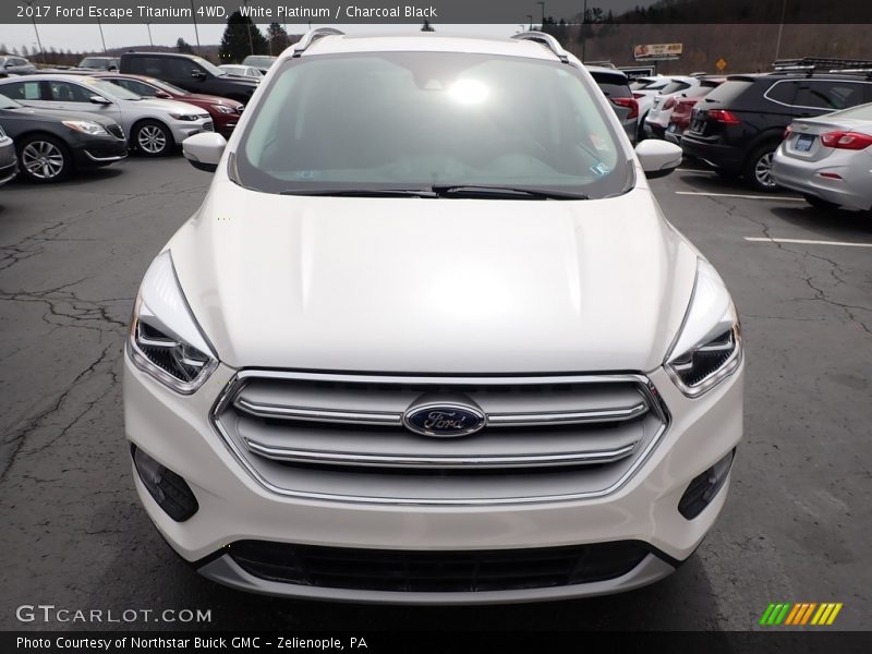 White Platinum / Charcoal Black 2017 Ford Escape Titanium 4WD