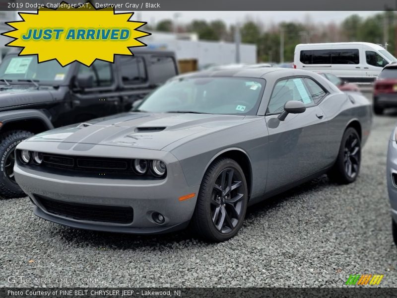 Destroyer Gray / Black 2019 Dodge Challenger SXT