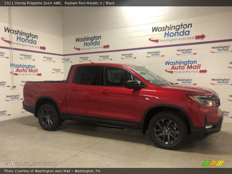 Radiant Red Metallic II / Black 2021 Honda Ridgeline Sport AWD