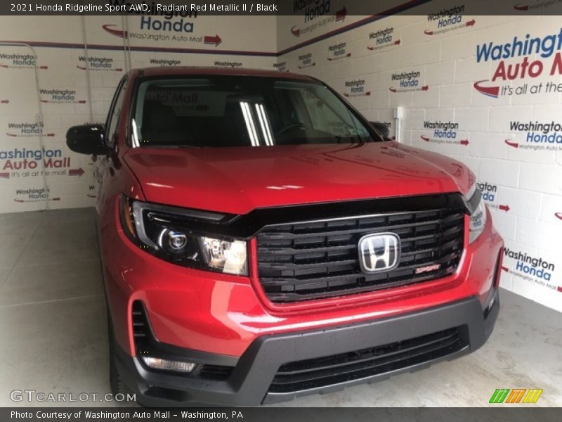 Radiant Red Metallic II / Black 2021 Honda Ridgeline Sport AWD