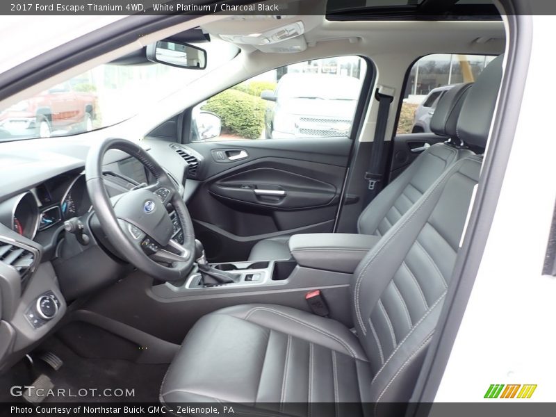 White Platinum / Charcoal Black 2017 Ford Escape Titanium 4WD