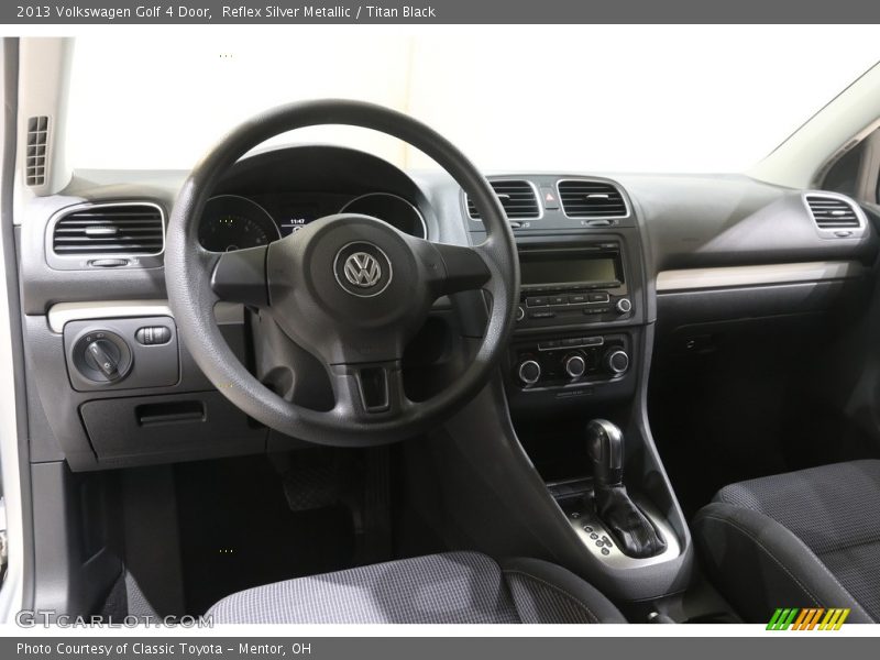 Reflex Silver Metallic / Titan Black 2013 Volkswagen Golf 4 Door