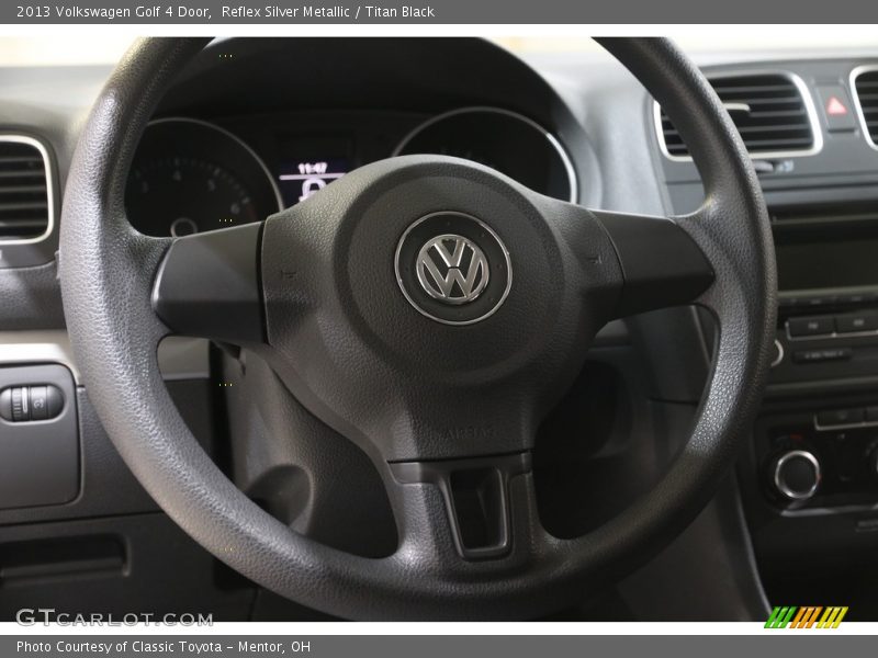 Reflex Silver Metallic / Titan Black 2013 Volkswagen Golf 4 Door