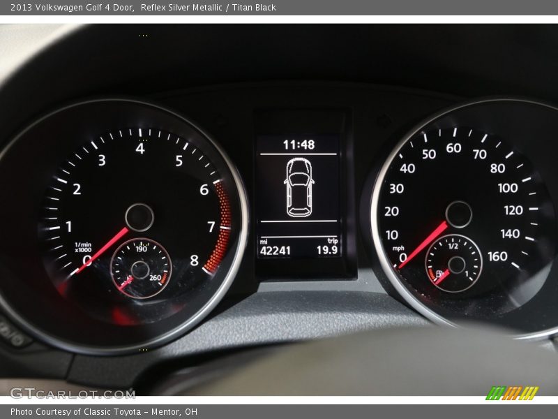 Reflex Silver Metallic / Titan Black 2013 Volkswagen Golf 4 Door