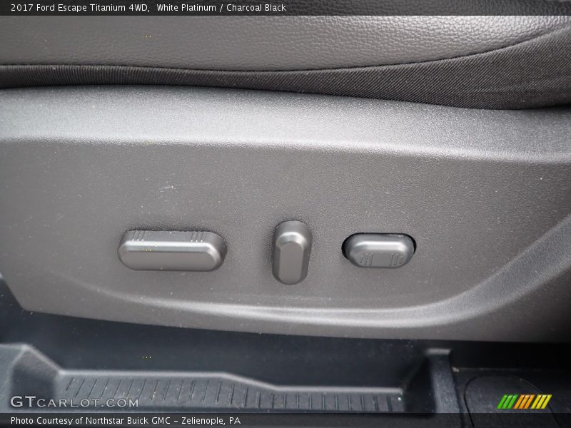 White Platinum / Charcoal Black 2017 Ford Escape Titanium 4WD