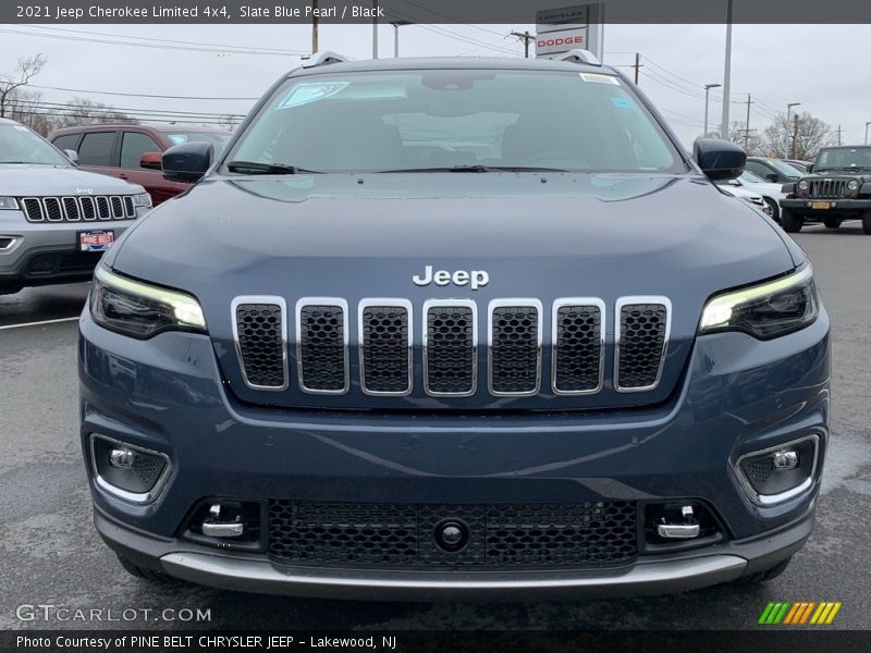 Slate Blue Pearl / Black 2021 Jeep Cherokee Limited 4x4