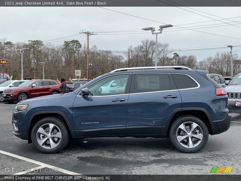 Slate Blue Pearl / Black 2021 Jeep Cherokee Limited 4x4