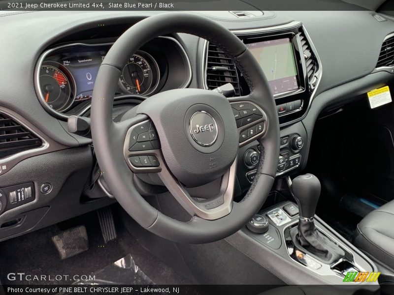 Slate Blue Pearl / Black 2021 Jeep Cherokee Limited 4x4