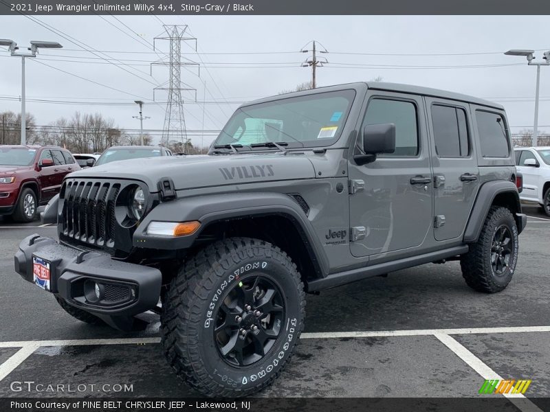 Sting-Gray / Black 2021 Jeep Wrangler Unlimited Willys 4x4