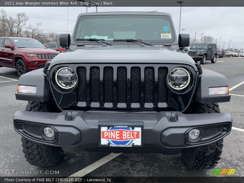 Sting-Gray / Black 2021 Jeep Wrangler Unlimited Willys 4x4