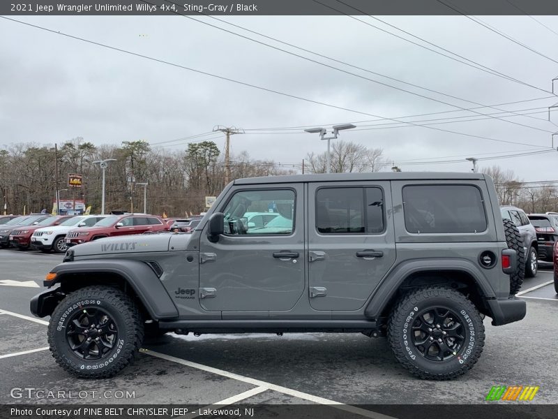 Sting-Gray / Black 2021 Jeep Wrangler Unlimited Willys 4x4