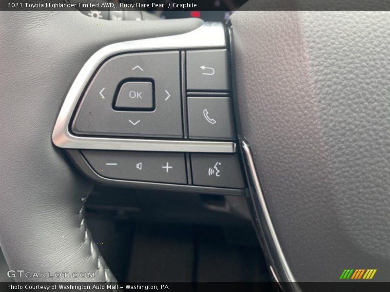Ruby Flare Pearl / Graphite 2021 Toyota Highlander Limited AWD