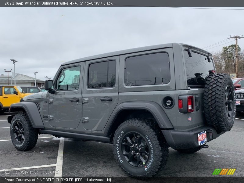 Sting-Gray / Black 2021 Jeep Wrangler Unlimited Willys 4x4