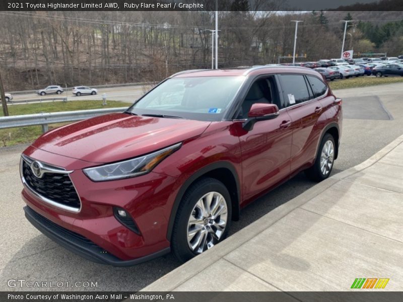 Ruby Flare Pearl / Graphite 2021 Toyota Highlander Limited AWD