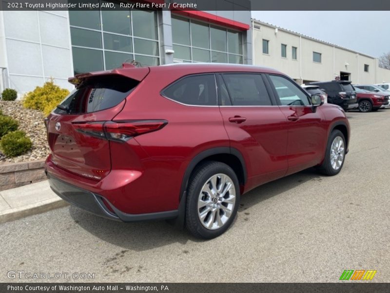Ruby Flare Pearl / Graphite 2021 Toyota Highlander Limited AWD