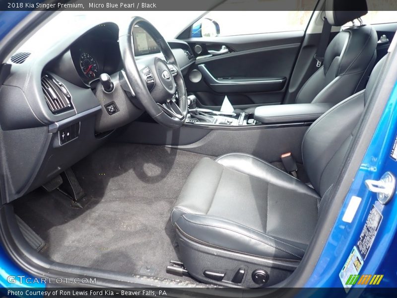 Front Seat of 2018 Stinger Premium