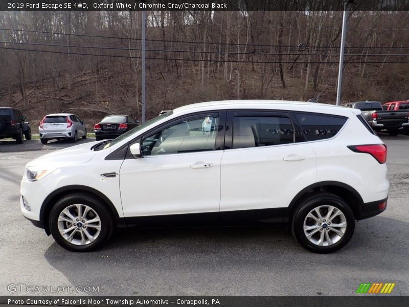 Oxford White / Chromite Gray/Charcoal Black 2019 Ford Escape SE 4WD