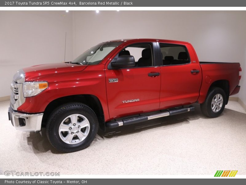 Barcelona Red Metallic / Black 2017 Toyota Tundra SR5 CrewMax 4x4