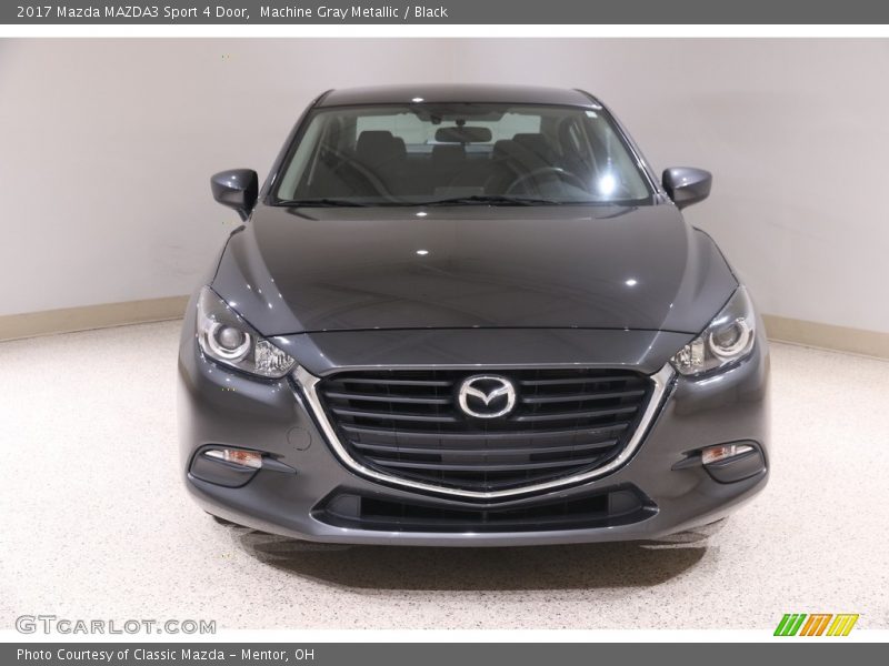 Machine Gray Metallic / Black 2017 Mazda MAZDA3 Sport 4 Door