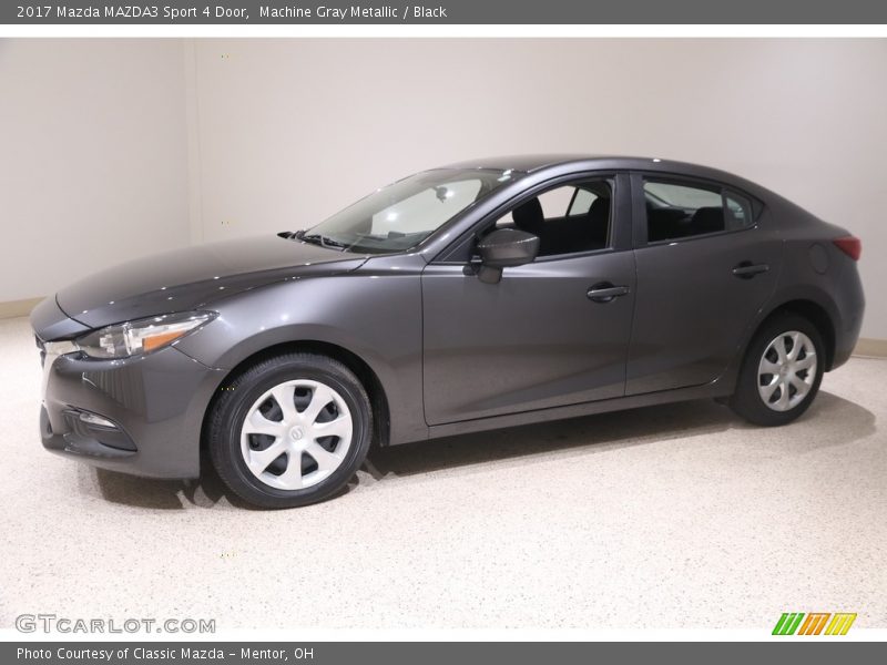 Machine Gray Metallic / Black 2017 Mazda MAZDA3 Sport 4 Door