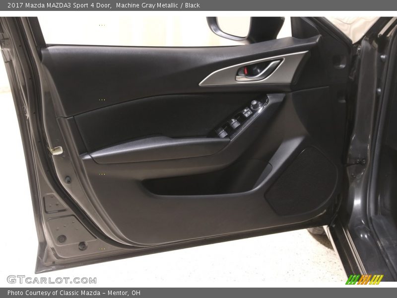 Machine Gray Metallic / Black 2017 Mazda MAZDA3 Sport 4 Door